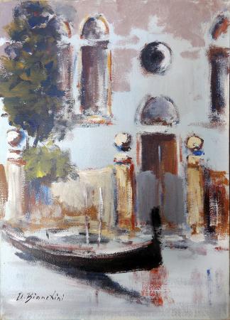 Quadro di Umberto Bianchini Venezia - olio tela 